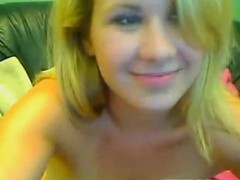Cute Blonde Cam Girl Masturbates